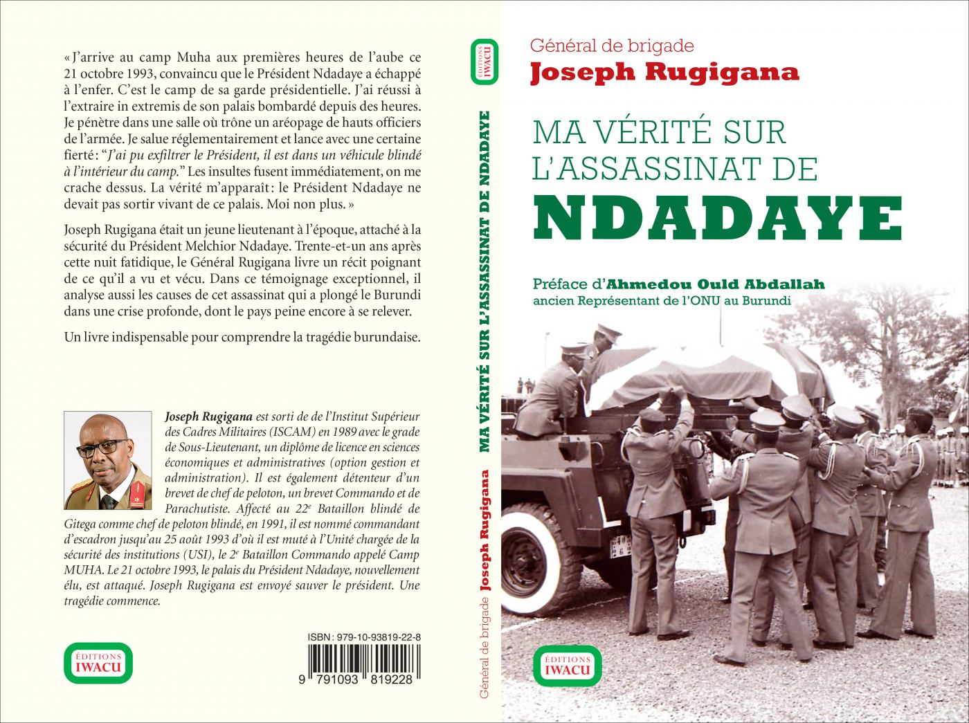 Communiqué : « Ma vérité sur l’assassinat de Ndadaye »